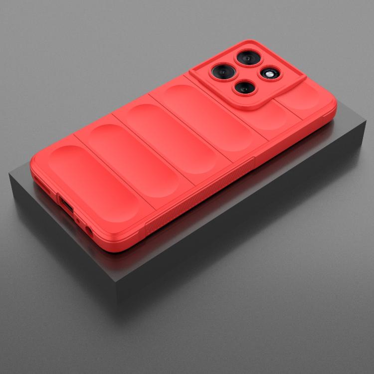 For Motorola Moto G56 5G Magic Shield TPU + Flannel Phone Case(Red) - free shipping - PMC TechLife - Order now!