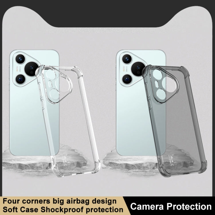 For Huawei Pura 70 imak Shockproof Airbag TPU Phone Case(Transparent) - Huawei Cases by imak | Online Shopping South Africa | PMC Jewellery | Buy Now Pay Later Mobicred