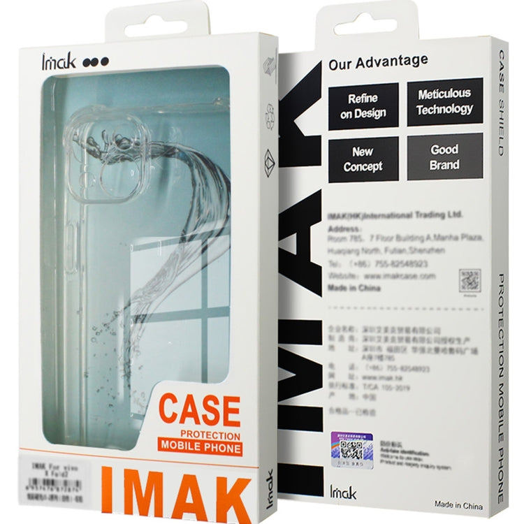 For Huawei Pura 70 Pro / 70 Pro+ imak Shockproof Airbag TPU Phone Case(Transparent) - Huawei Cases by imak | Online Shopping South Africa | PMC Jewellery | Buy Now Pay Later Mobicred