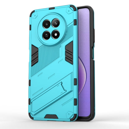For Realme 12 5G Global Punk Armor 2 in 1 PC + TPU Phone Case with Holder(Blue) - Realme Cases by PMC Jewellery | Online Shopping South Africa | PMC Jewellery | Buy Now Pay Later Mobicred
