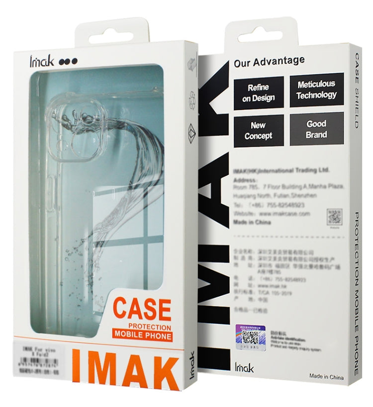 For OPPO Reno11 5G Global imak Shockproof Airbag TPU Phone Case(Transparent) - Reno11 Cases by imak | Online Shopping South Africa | PMC Jewellery | Buy Now Pay Later Mobicred