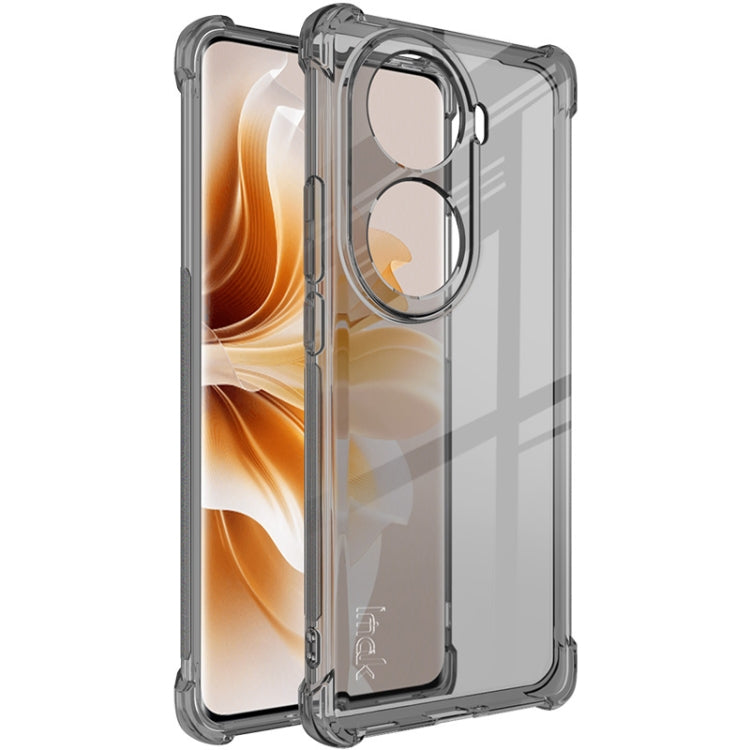 For OPPO Reno11 Pro 5G Global imak Shockproof Airbag TPU Phone Case(Transparent Black) - Reno11 Pro Cases by imak | Online Shopping South Africa | PMC Jewellery | Buy Now Pay Later Mobicred