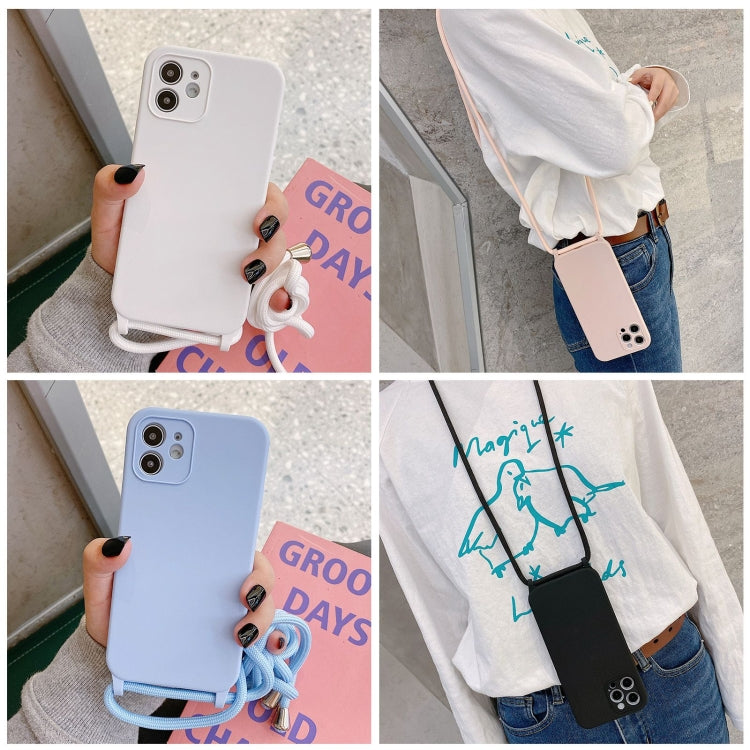 For iPhone 15 Pro Crossbody Lanyard Liquid Silicone Case(Black) - iPhone 15 Pro Cases by PMC TechLife | Online Shopping South Africa | PMC TechLife