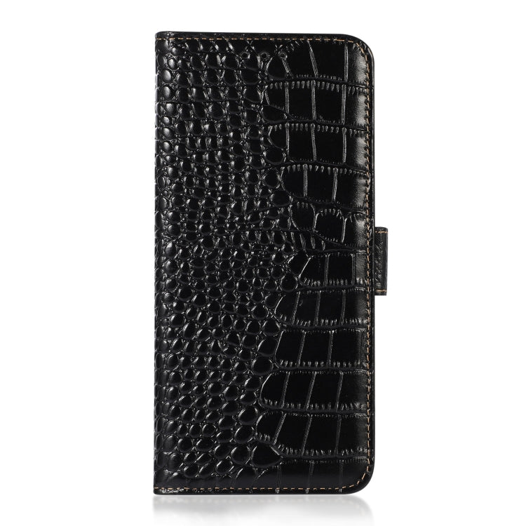 For OnePlus Ace 2 Pro Crocodile Top Layer Cowhide Leather Phone Case(Black) - OnePlus Cases by PMC TechLife | Online Shopping South Africa | PMC TechLife | Buy Now Pay Later Mobicred