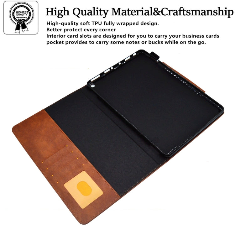 For Amazon Fire Max 11 2023 Suede Cross Texture Magnetic Clasp Leather Tablet Case(Brown) - Amazon by PMC TechLife | Online Shopping South Africa | PMC TechLife | Buy Now Pay Later Mobicred