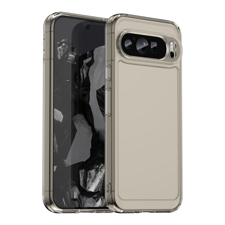 For Google Pixel 9 Pro Candy Series TPU Phone Case(Transparent Grey) - Google Cases by PMC Jewellery | Online Shopping South Africa | PMC Jewellery | Buy Now Pay Later Mobicred