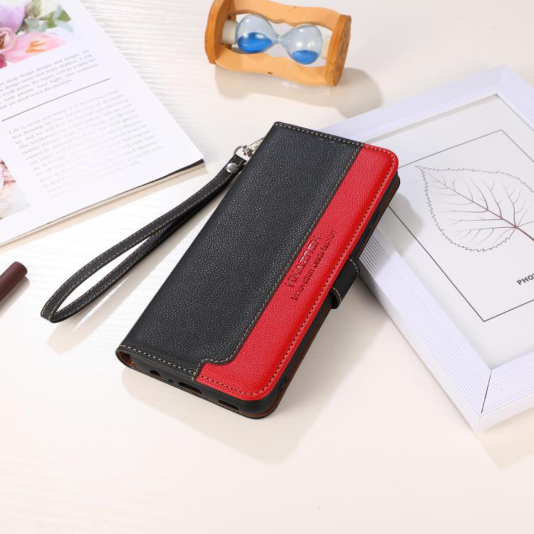 For iPhone 17 Pro Max KHAZNEH Litchi Texture Leather RFID Phone Case(Black) - free shipping - PMc TechLife - Order now!