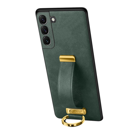 For Samsung Galaxy S24+ 5G SULADA PC Hybrid Leather Texture Skin Feel Shockproof Phone Case(Green) - Galaxy S24+ 5G Cases by SULADA | Online Shopping South Africa | PMC Jewellery | Buy Now Pay Later Mobicred