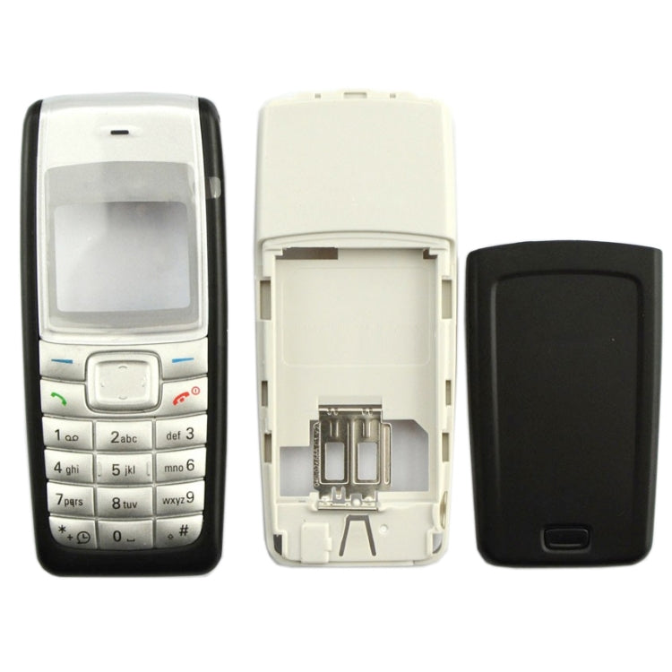 For Nokia 1110 / 1112 Full Housing Cover(Black) - Full Housing Cover by PMC TechLife | Online Shopping South Africa | PMC TechLife