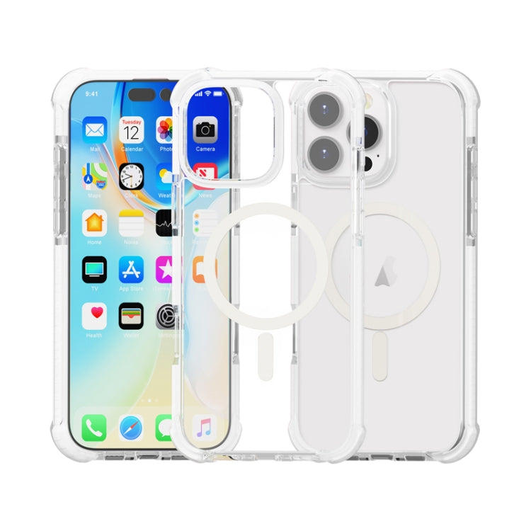 For iPhone 16 Pro Max Acrylic Magsafe Magnetic Shockproof Phone Case(Transparent) - iPhone 16 Pro Max Cases by PMC Jewellery | Online Shopping South Africa | PMC Jewellery | Buy Now Pay Later Mobicred