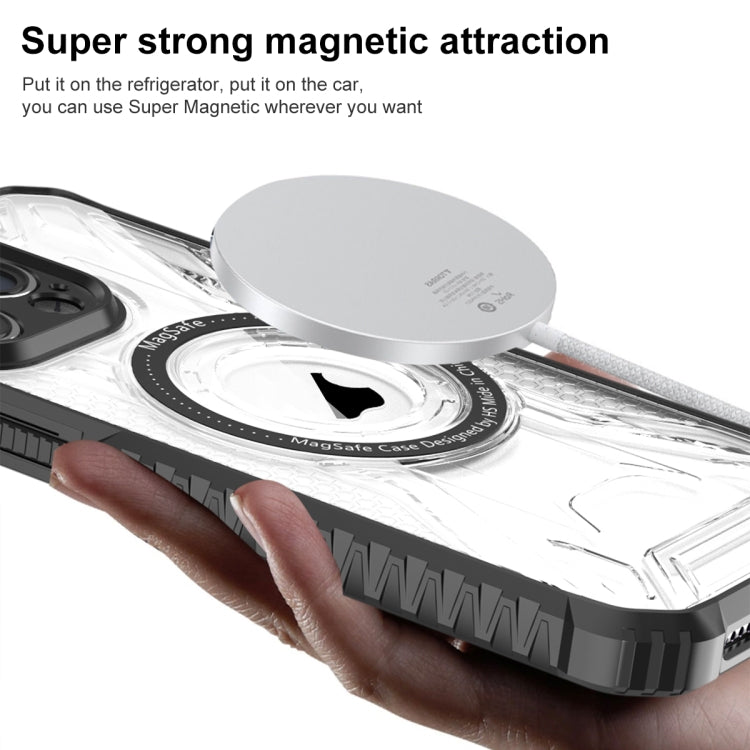 For iPhone 12 CD Texture Magsafe Phone Case(Black) - iPhone 12 / 12 Pro Cases by PMC TechLife | Online Shopping South Africa | PMC TechLife