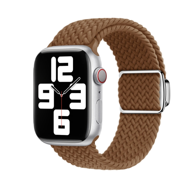 For Apple Watch Ultra 2 49mm Nylon Loop Magnetic Buckle Watch Band(Brown) - Watch Bands by PMC Jewellery | Online Shopping South Africa | PMC Jewellery | Buy Now Pay Later Mobicred