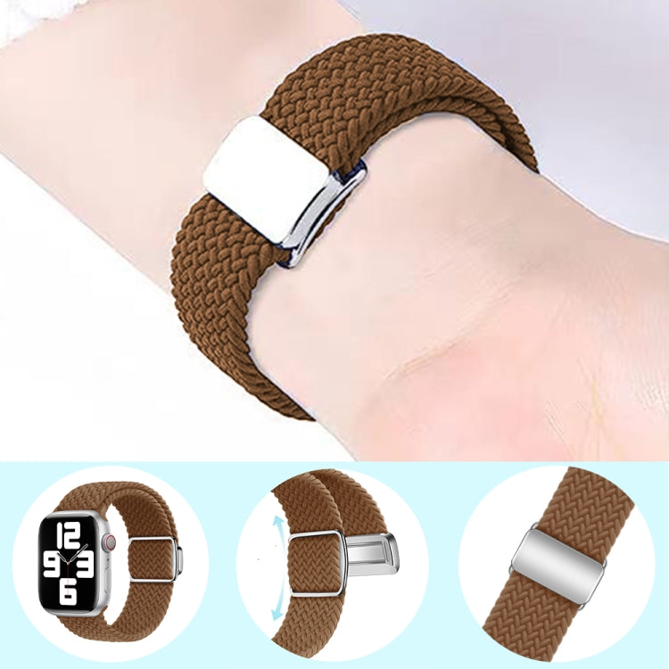 For Apple Watch Ultra 49mm Nylon Loop Magnetic Buckle Watch Band(Orange) - free shipping - PMC Jewellery - Order now!