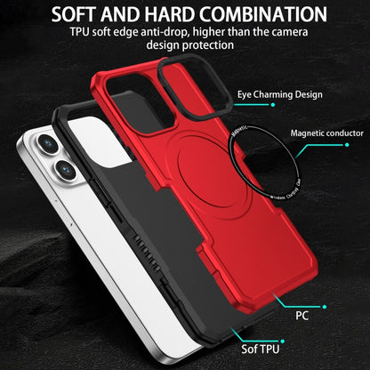 For iPhone 15 Pro MagSafe Shockproof Armor Phone Case(Red) - iPhone 15 Pro Cases by PMC Jewellery | Online Shopping South Africa | PMC Jewellery