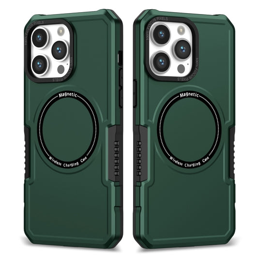 For iPhone 15 Pro MagSafe Shockproof Armor Phone Case(Dark Green) - iPhone 15 Pro Cases by PMC Jewellery | Online Shopping South Africa | PMC Jewellery