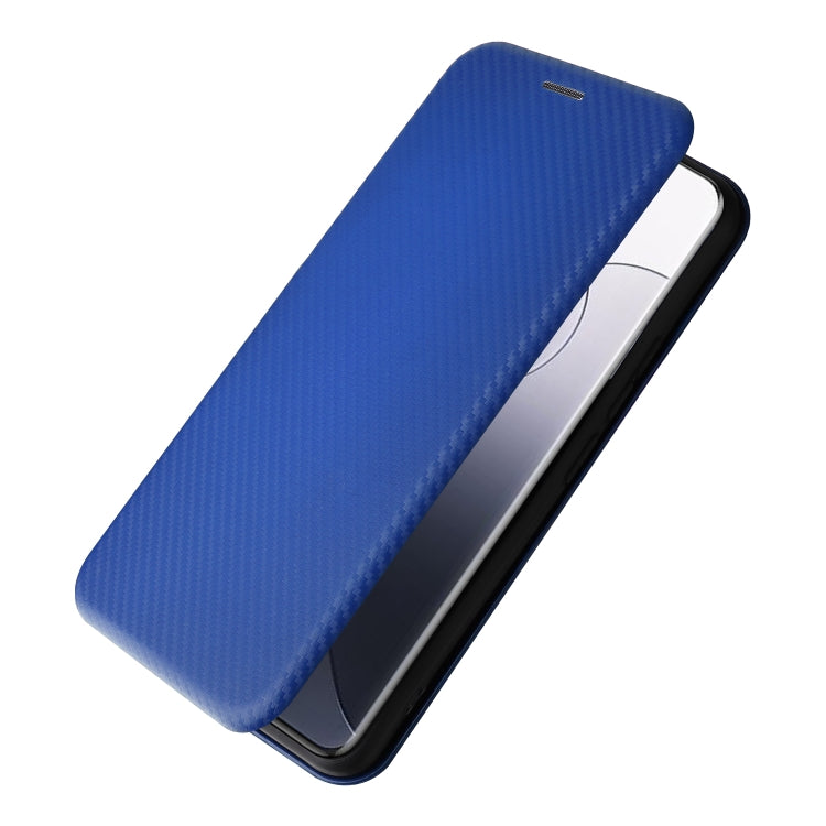 For Xiaomi 14 Pro Carbon Fiber Texture Flip Leather Phone Case(Blue) - 14 Pro Cases by PMC TechLife | Online Shopping South Africa | PMC TechLife