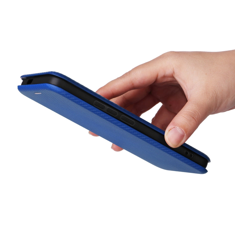For Xiaomi 14 Pro Carbon Fiber Texture Flip Leather Phone Case(Blue) - 14 Pro Cases by PMC TechLife | Online Shopping South Africa | PMC TechLife
