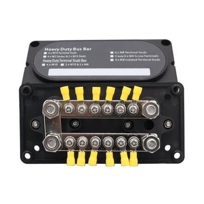 CP-3158 300A 12-48V RV Yacht Modified Double Row 12-way M6 Terminal Busbar with 12pcs Terminals - Booster Cable & Clip by PMC Jewellery | Online Shopping South Africa | PMC Jewellery | Buy Now Pay Later Mobicred