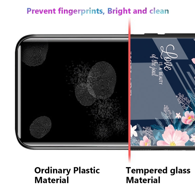 For iPhone 16 Plus Colorful Painted Glass Phone Case(A Flower) - iPhone 16 Plus Cases by PMC TechLife | Online Shopping South Africa | PMC TechLife | Buy Now Pay Later Mobicred