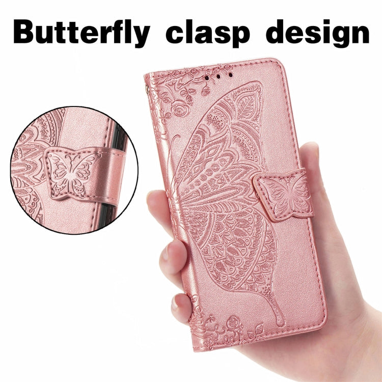 For Ulefone Note 16 Pro Butterfly Love Flower Embossed Leather Phone Case(Rose Gold) - Ulefone Cases by PMC Jewellery | Online Shopping South Africa | PMC Jewellery | Buy Now Pay Later Mobicred