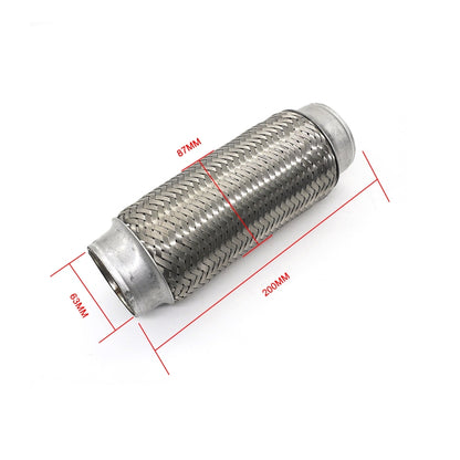 XH-6172 Car Muffler Exhaust Pipe Silencer Nozzle Stainless Steel Exhaust, Size:63mm(Silver) - Exhaust Pipes by PMC Jewellery | Online Shopping South Africa | PMC Jewellery | Buy Now Pay Later Mobicred