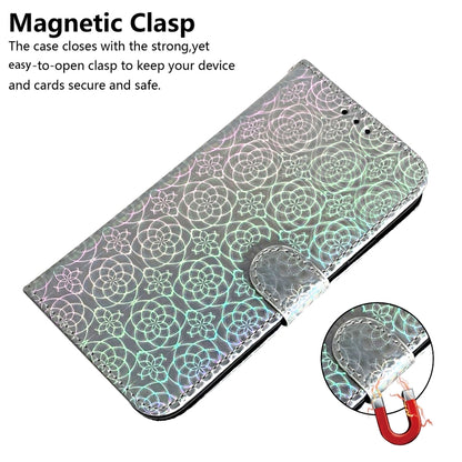 For iPhone SE 2024 Colorful Magnetic Buckle Leather Phone Case(Silver) - More iPhone Cases by PMC Jewellery | Online Shopping South Africa | PMC Jewellery | Buy Now Pay Later Mobicred