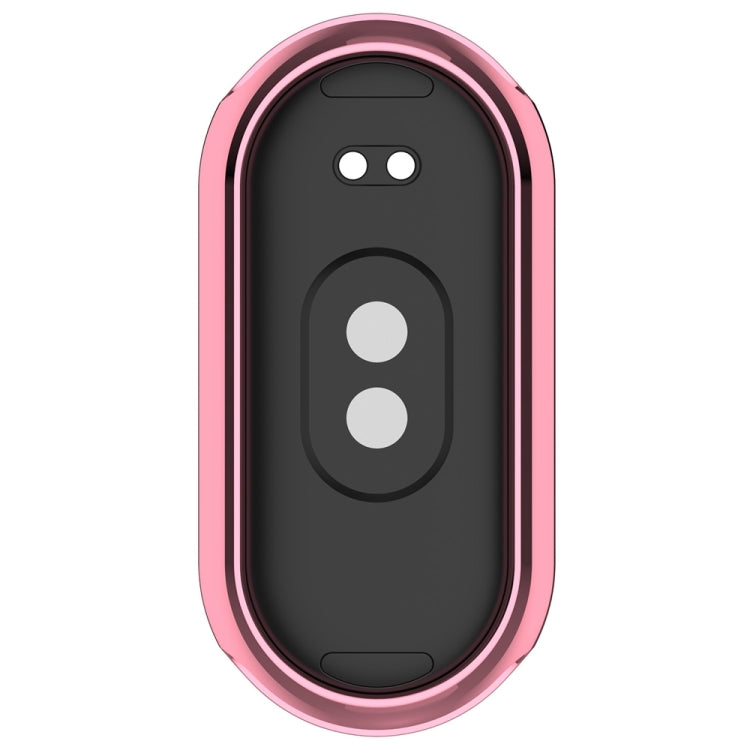 For Xiaomi Mi Band 8 / 9 Ceramic / 10 Ceramic Full Coverage TPU Electroplating Watch Protective Cover(Pink) - free shipping - PMC TechLife - Order now!