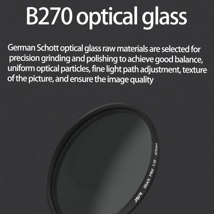 JSR Black Mist Filter Camera Lens Filter, Size:86mm(1/8 Filter) - free shipping - PMC TechLife - Order now!