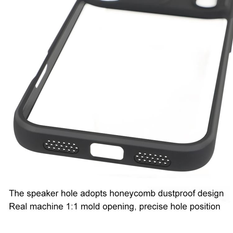 For iPhone 17 Pro Max Frosted TPU + Transparent PC Phone Case(Black) - free shipping - PMc TechLife - Order now!