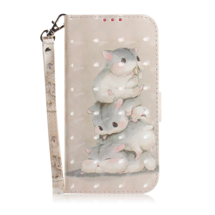 For Motorola Edge 2024 3D Colored Flip Leather Phone Case(Squirrels) - Motorola Cases by PMC Jewellery | Online Shopping South Africa | PMC Jewellery | Buy Now Pay Later Mobicred
