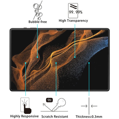 For Samsung Galaxy Tab S9 Ultra 2pcs 9H 0.3mm Explosion-proof Tempered Glass Film - Tab S9 Ultra Tempered Glass by PMC Jewellery | Online Shopping South Africa | PMC Jewellery | Buy Now Pay Later Mobicred