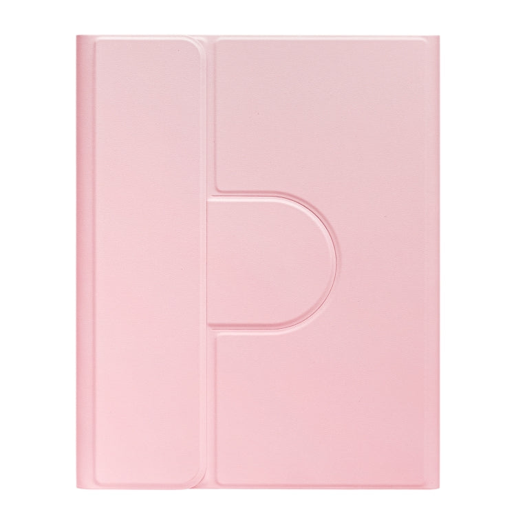 For iPad 10.2 2021 / Air 2019 Three-color Backlight White 360 Degree Rotatable Bluetooth Keyboard Leather Case(Pink) - Universal by PMC TechLife | Online Shopping South Africa | PMC TechLife