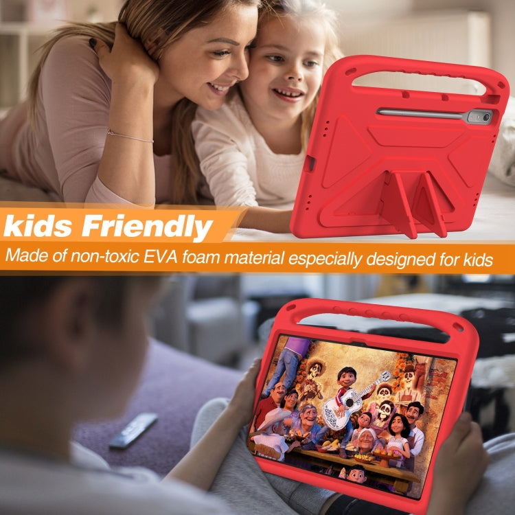 For Lenovo Tab P12 12.7 Handle Portable EVA Shockproof Tablet Case(Red) - Lenovo by PMC TechLife | Online Shopping South Africa | PMC TechLife | Buy Now Pay Later Mobicred