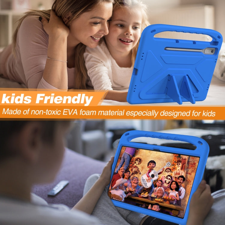 For Lenovo Tab P12 12.7 Handle Portable EVA Shockproof Tablet Case(Blue) - Lenovo by PMC TechLife | Online Shopping South Africa | PMC TechLife | Buy Now Pay Later Mobicred