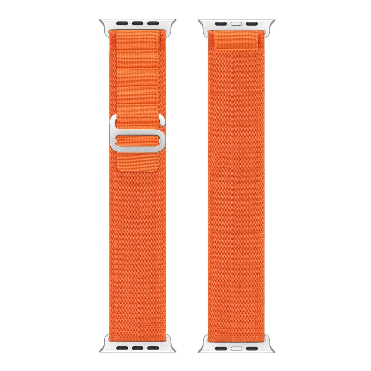 For Apple Watch Series 7 45mm DUX DUCIS GS Series Nylon Loop Watch Band(Orange) - Watch Bands by DUX DUCIS | Online Shopping South Africa | PMC Jewellery | Buy Now Pay Later Mobicred