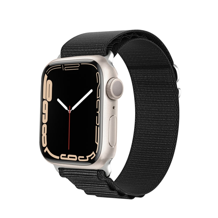 For Apple Watch Series 4 44mm DUX DUCIS GS Series Nylon Loop Watch Band(Black) - Watch Bands by DUX DUCIS | Online Shopping South Africa | PMC Jewellery | Buy Now Pay Later Mobicred