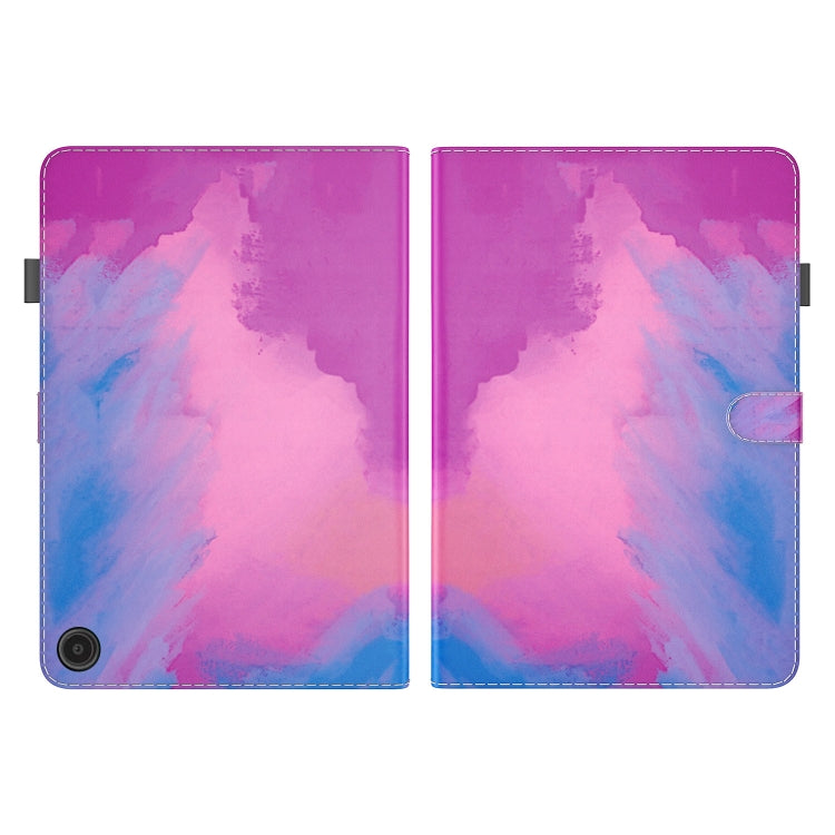 For Amazon Fire Max 11 Watercolor Pattern Flip Leather Tablet Case(Purple Red) - Amazon by PMC TechLife | Online Shopping South Africa | PMC TechLife | Buy Now Pay Later Mobicred