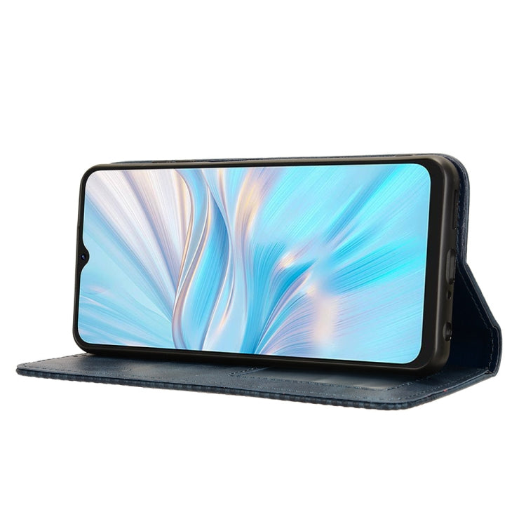For Blackview Oscal C70 Magnetic Buckle Retro Texture Leather Phone Case(Blue) - More Brand by PMC TechLife | Online Shopping South Africa | PMC TechLife