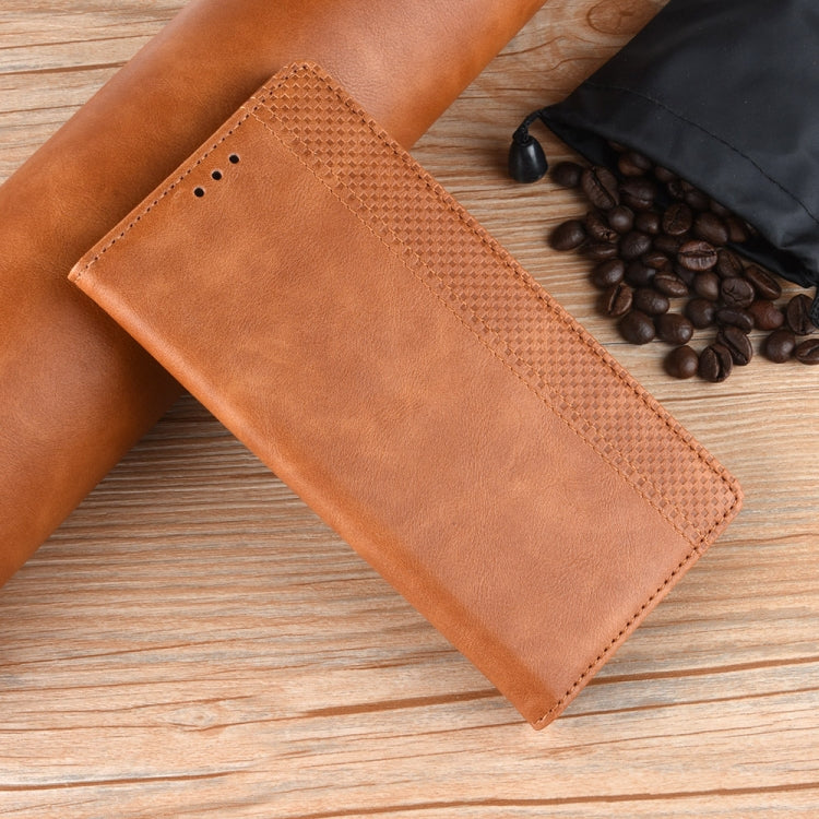 For Blackview A96 Magnetic Buckle Retro Texture Leather Phone Case(Brown) - More Brand by PMC TechLife | Online Shopping South Africa | PMC TechLife