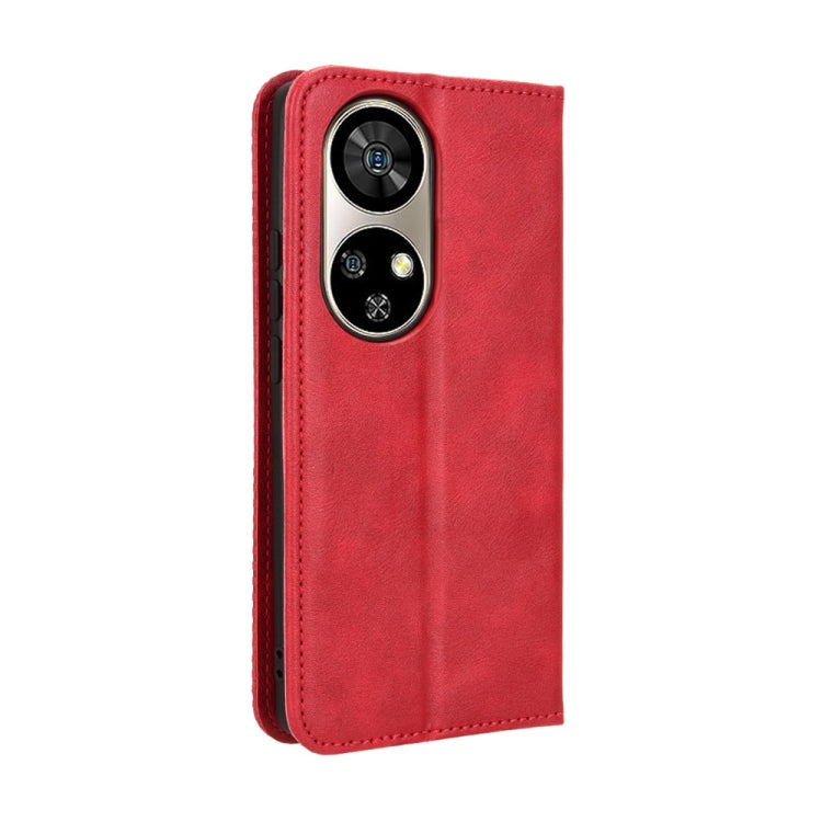 For Ulefone Note 17 Pro Magnetic Buckle Retro Texture Leather Phone Case(Red) - Ulefone Cases by PMC Jewellery | Online Shopping South Africa | PMC Jewellery | Buy Now Pay Later Mobicred