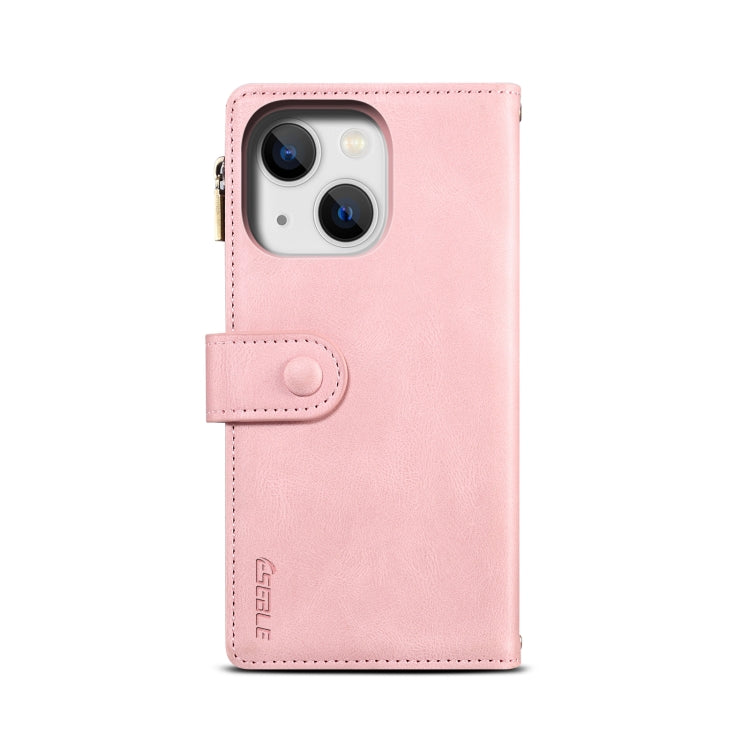 For iPhone 15 Plus ESEBLE Retro Frosted RFID Flip Leather Phone Case(Rose Gold) - iPhone 15 Plus Cases by ESEBLE | Online Shopping South Africa | PMC Jewellery | Buy Now Pay Later Mobicred