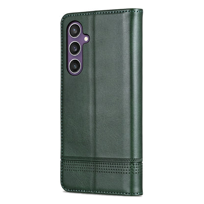 For Samsung Galaxy S24 5G AZNS Magnetic Calf Texture Flip Leather Phone Case(Dark Green) - Galaxy S24 5G Cases by AZNS | Online Shopping South Africa | PMC Jewellery | Buy Now Pay Later Mobicred