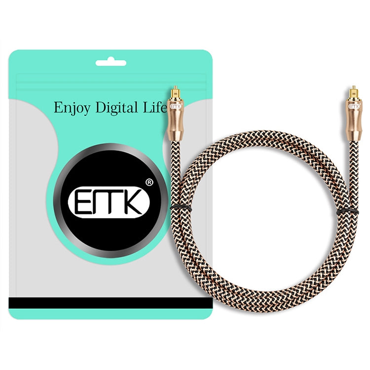 8m EMK OD6.0mm Gold-plated TV Digital Audio Optical Fiber Connecting Cable - Audio Optical Cables by EMK | Online Shopping South Africa | PMC Jewellery | Buy Now Pay Later Mobicred