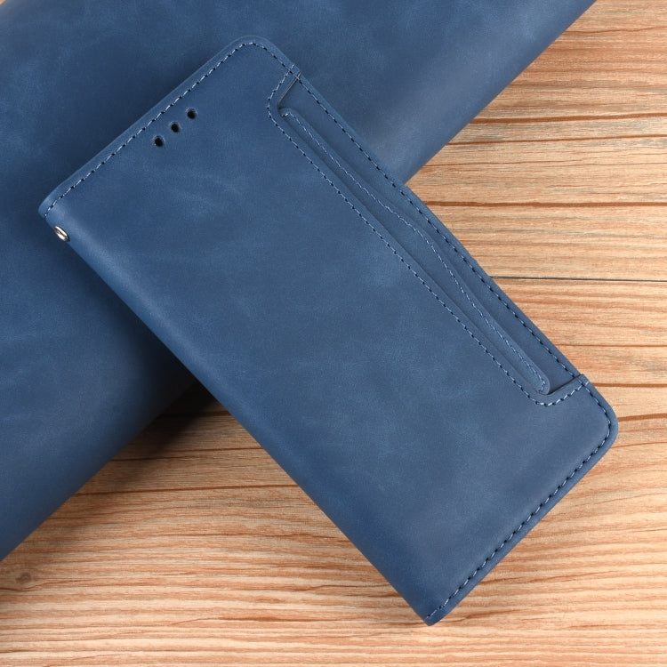 For Blackview A96 Skin Feel Calf Texture Card Slots Leather Phone Case(Blue) - More Brand by PMC TechLife | Online Shopping South Africa | PMC TechLife