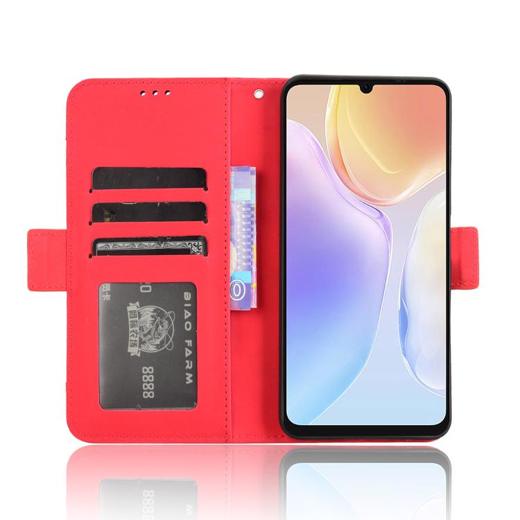 For Ulefone Note 20 Pro Skin Feel Calf Texture Card Slots Leather Phone Case(Red) - Ulefone Cases by PMC TechLife | Online Shopping South Africa | PMC TechLife | Buy Now Pay Later Mobicred