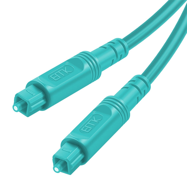 30m EMK OD4.0mm Square Port to Square Port Digital Audio Speaker Optical Fiber Connecting Cable(Sky Blue) - Audio Optical Cables by EMK | Online Shopping South Africa | PMC Jewellery | Buy Now Pay Later Mobicred