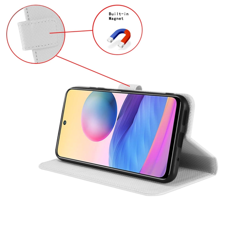 For Blackview A200 Pro Diamond Texture Leather Phone Case(White) - More Brand by PMC TechLife | Online Shopping South Africa | PMC TechLife