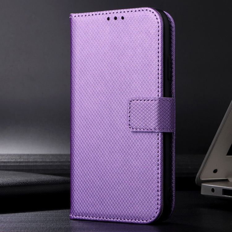 For Blackview A200 Pro Diamond Texture Leather Phone Case(Purple) - More Brand by PMC TechLife | Online Shopping South Africa | PMC TechLife