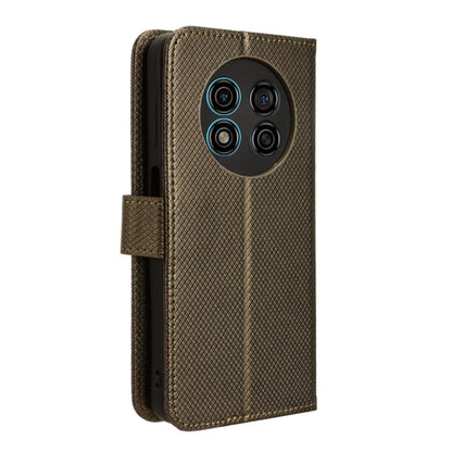 For Ulefone Note 15 Diamond Texture Leather Phone Case(Brown) - Ulefone Cases by PMC Jewellery | Online Shopping South Africa | PMC Jewellery | Buy Now Pay Later Mobicred