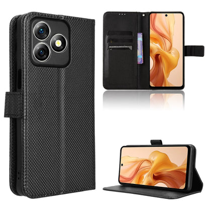 For Ulefone Note 18 Ultra Diamond Texture Leather Phone Case(Black) - Ulefone Cases by PMC Jewellery | Online Shopping South Africa | PMC Jewellery | Buy Now Pay Later Mobicred